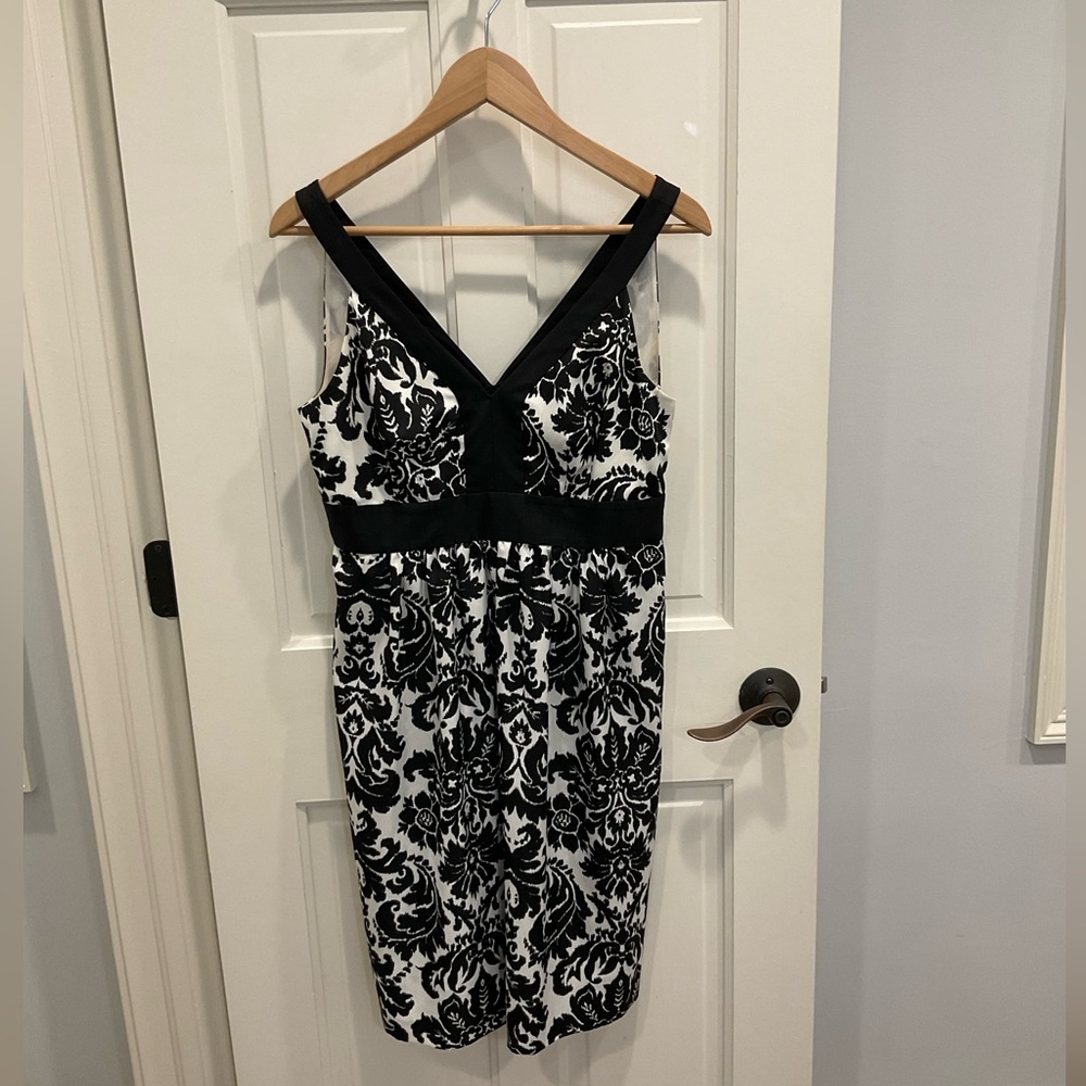 Vintage Ann Taylor Loft Damask Women’s Dress Size 4